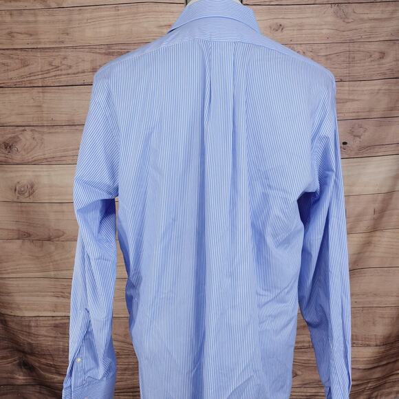 CHAPS COMFORT STRETCH WRINKLE FREE REGULAR FIT DRESS SHIRT MENS SIZE 16 34/35 - Picture 4 of 8